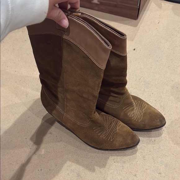 Reba Brown leather Women's Boots - Picture 1 of 4
